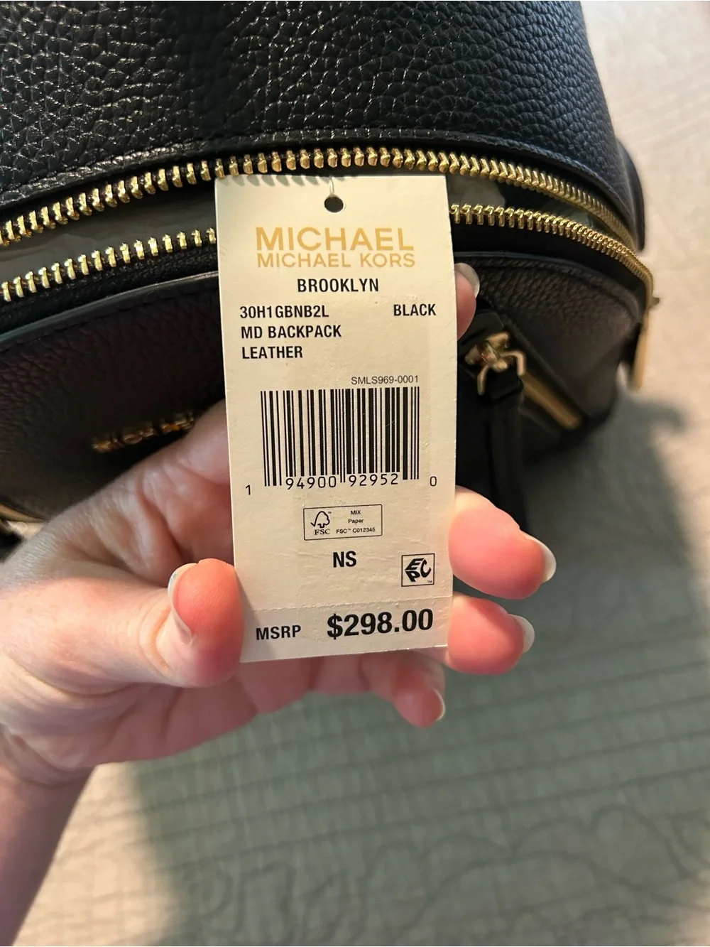 Michael Kors Leather Brooklyn Backpack